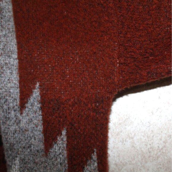 Snails & Cinnamon Aztec Print Long Oversized Warm Cardigan Pockets Size Large - Picture 9 of 16